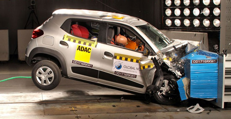 Renault Kwid test crash