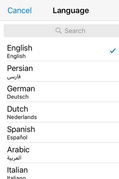 زبان فارسی به تلگرام افزوده شد زبان فارسی به تلگرام افزوده شد
