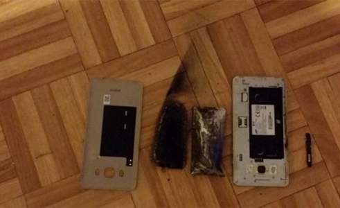اینبار یک Galaxy J5 سامسونگ در فرانسه منفجر شد