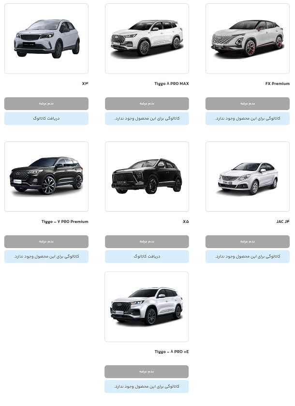 فروش 7 خودروی مونتاژی در سامانه یکپارچه خودروهای داخلی
