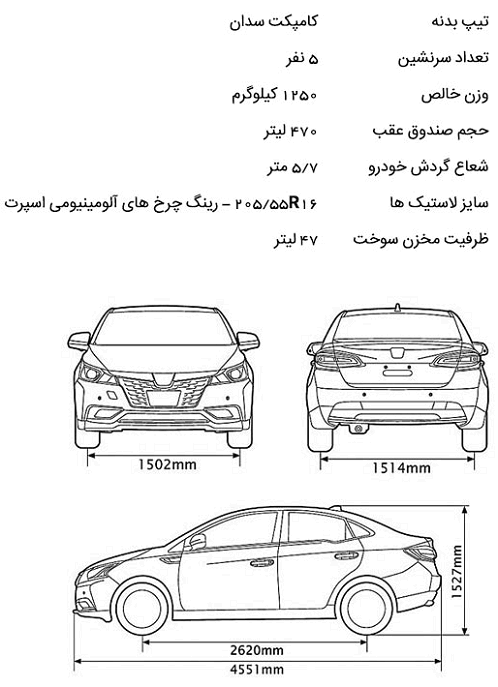 ne821fq5ti6xv7e62k3k - مشخصات کامل خودروی لوکسژن S3 در ایران