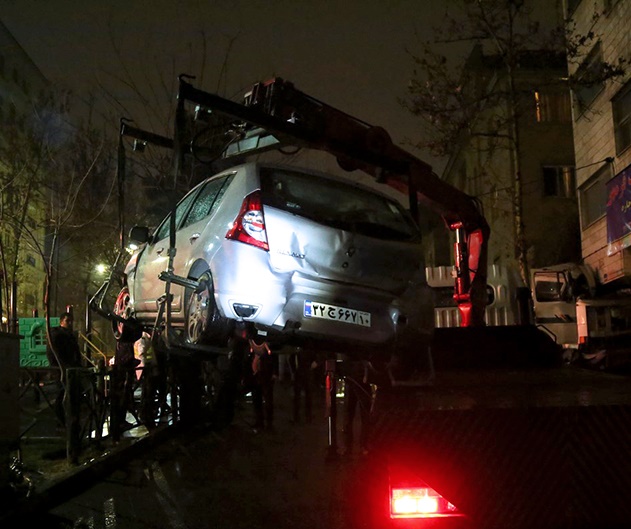 برخود تریلی-حامل بار آهن