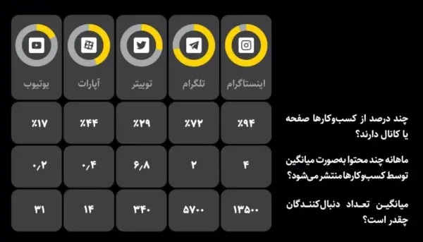 سهم بالای اینستاگرام در تجارت الکترونیک ایران