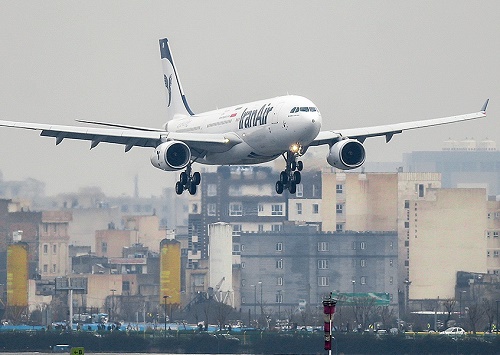 فرود دومین ایرباس 330 مدرن به ایران در فرودگاه مهرآباد